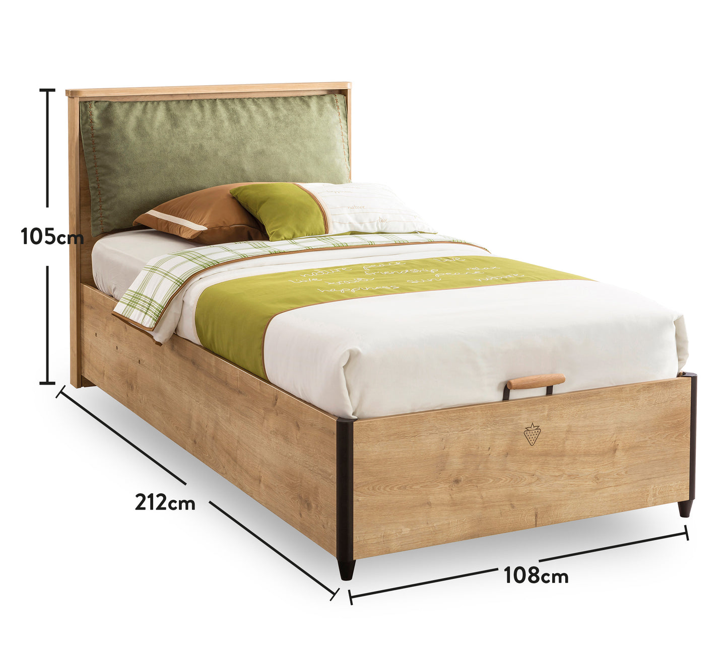 Легло с повдигащ механизъм Mocha (100/200см)