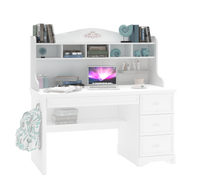 Надстройка за голямо бюро Rustic White