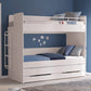 Издърпващо легло с чекмеджета Studio White  (90x200см)