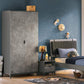 Двукрилен гардероб Space Gray