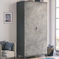 Двукрилен гардероб Space Gray