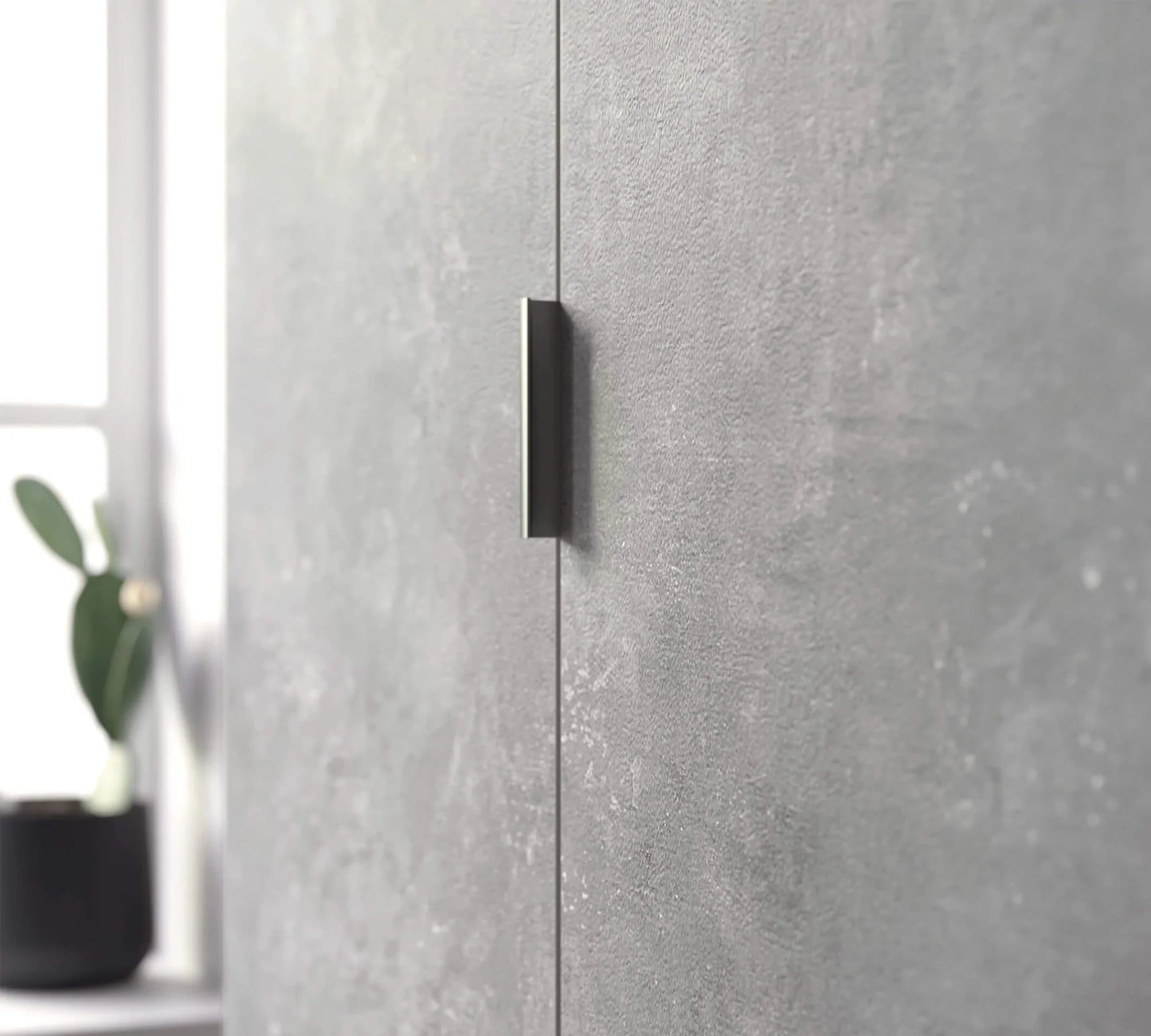 Двукрилен гардероб Space Gray