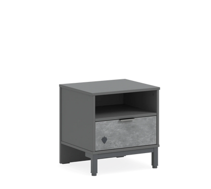 Нощно шкафче Space Gray
