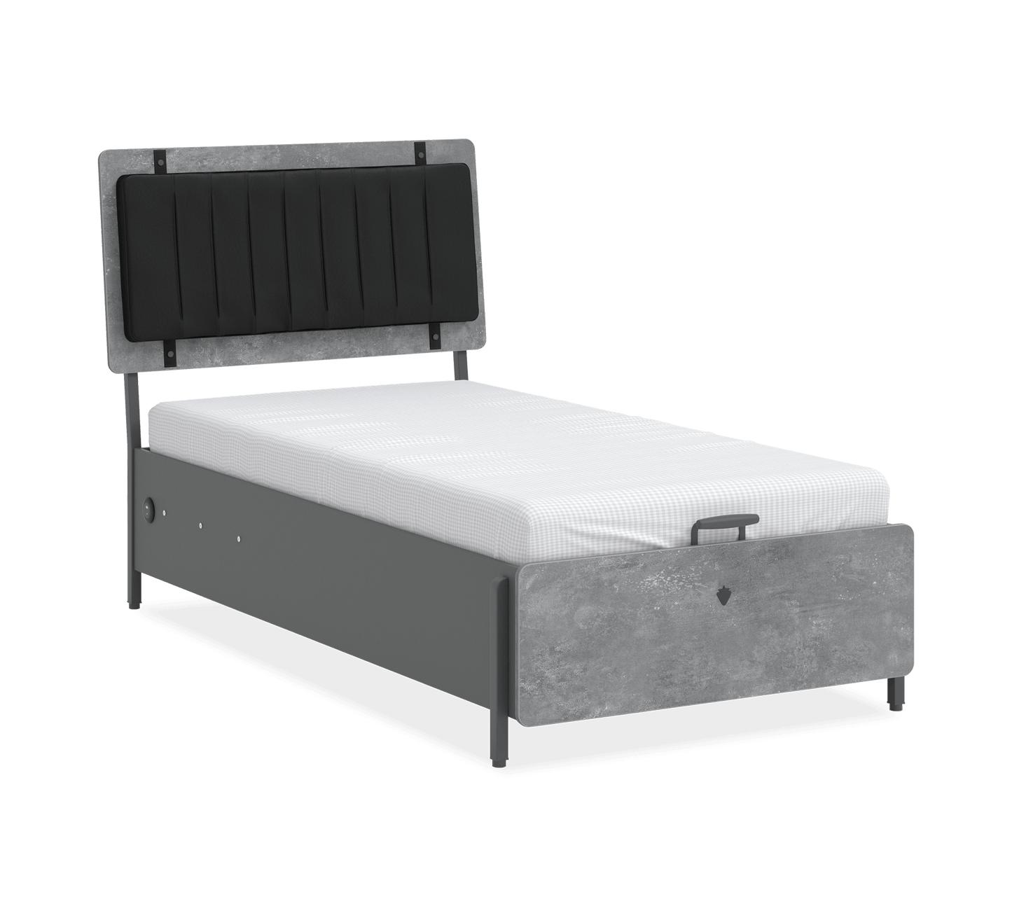 Легло с база Space Gray (100/200см)