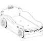 Детско легло-кола Coupe (с приятел) (бяло) (90/190 - 90/180см)