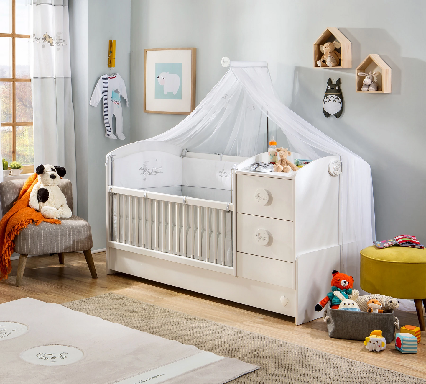 Трансформираща бебешка кошара Baby Cotton St (75/160см)