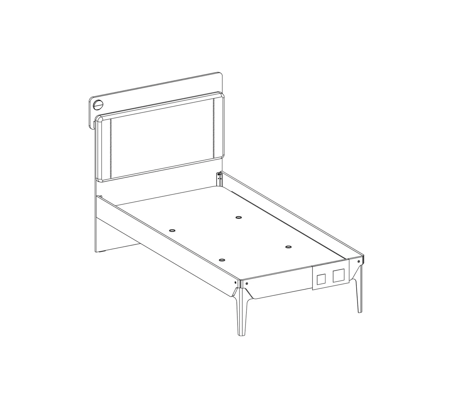 Легло с табла Duo Line 120x200см