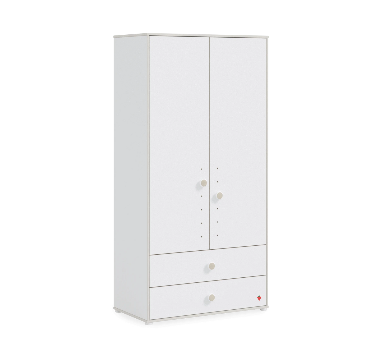 Двукрилен гардероб Montes White