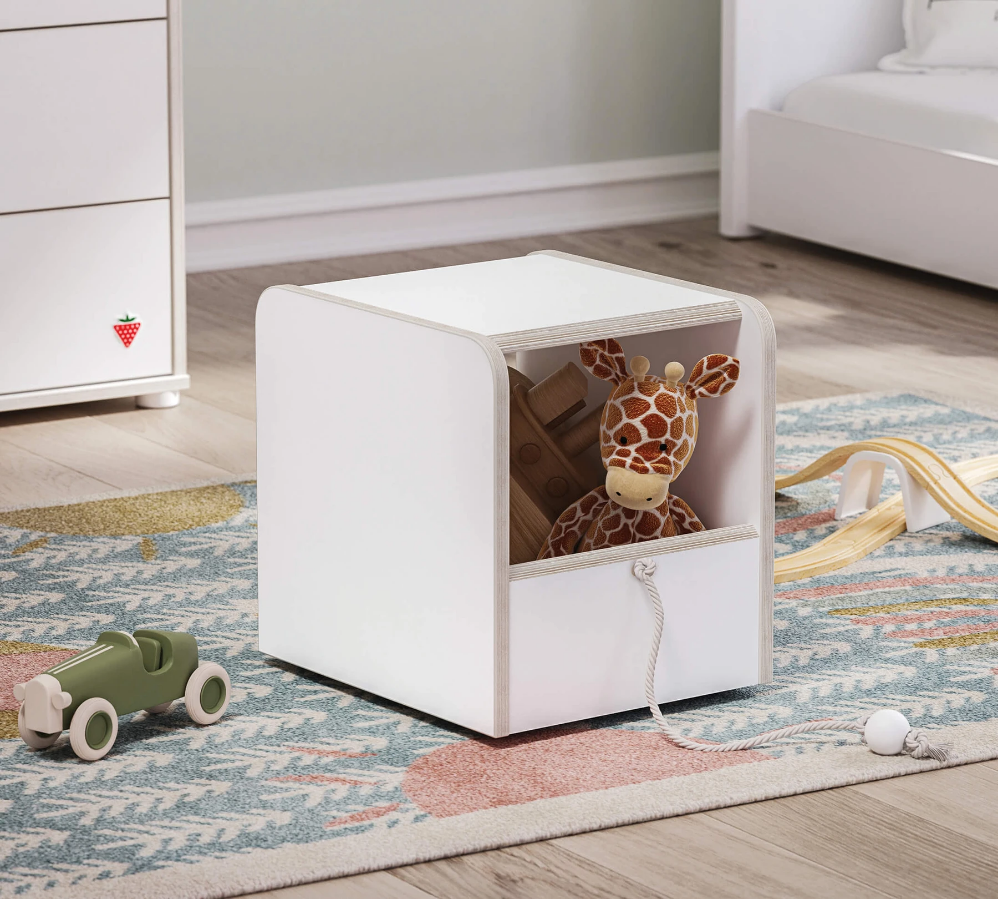 Игрален куб (табуретка) Montes White