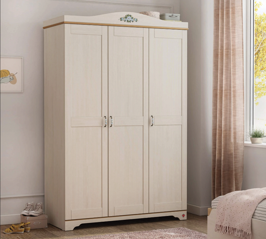 Детски трикрилен гардероб Flora new