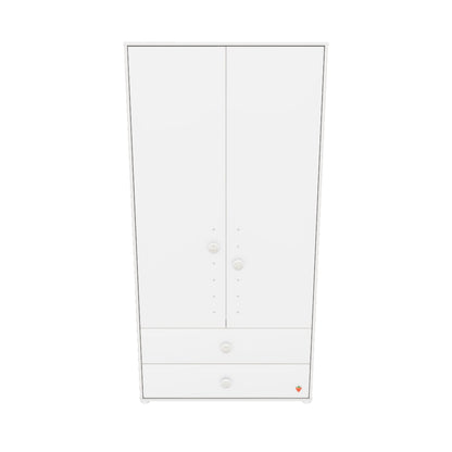 Двукрилен гардероб Montes White