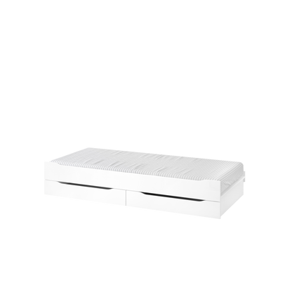 Издърпващо легло с чекмеджета Studio White